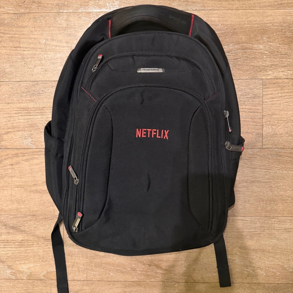 Netflix Branded Samsonite Xenon Large Black Backpack